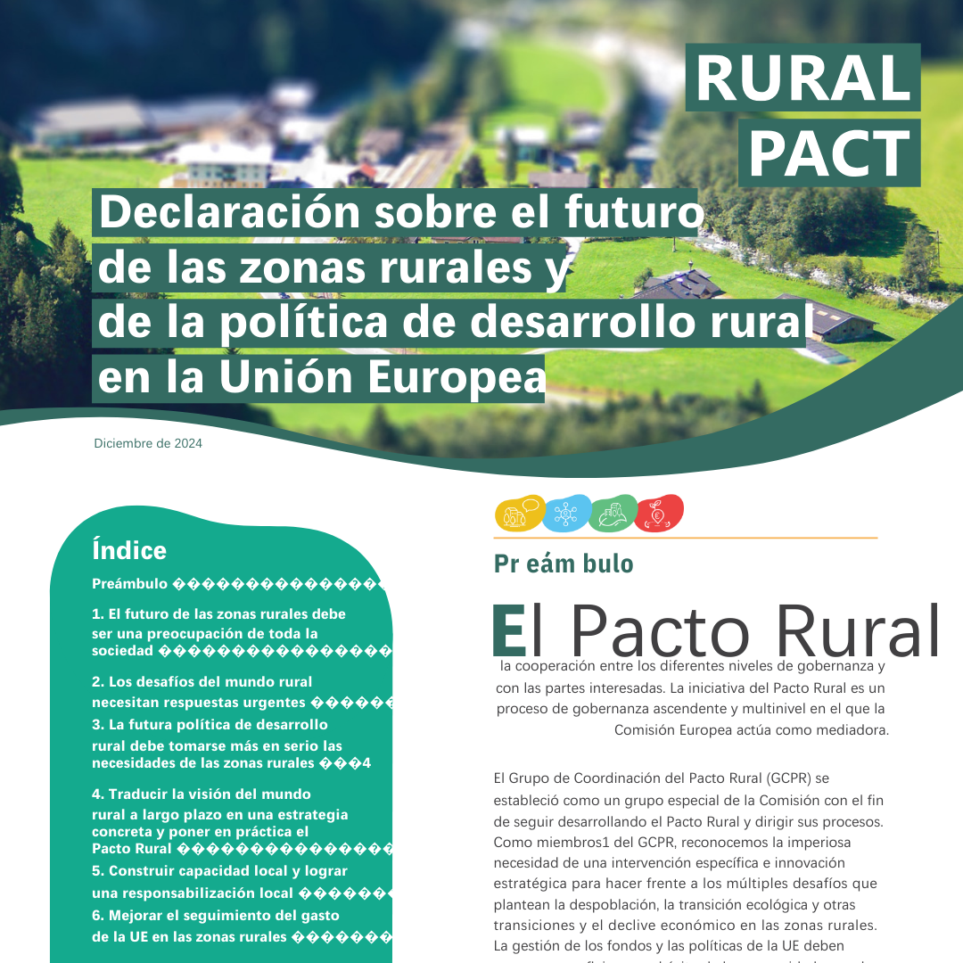 Declaración sobre el futuro de las zonas rurales y la política de desarrollo rural europea