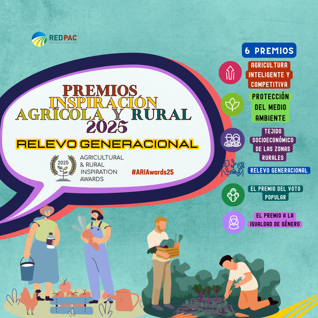 La Red Europea de la PAC lanza la III edición de los Premios ARIA 2025 con acento en los proyectos sobre relevo generacional