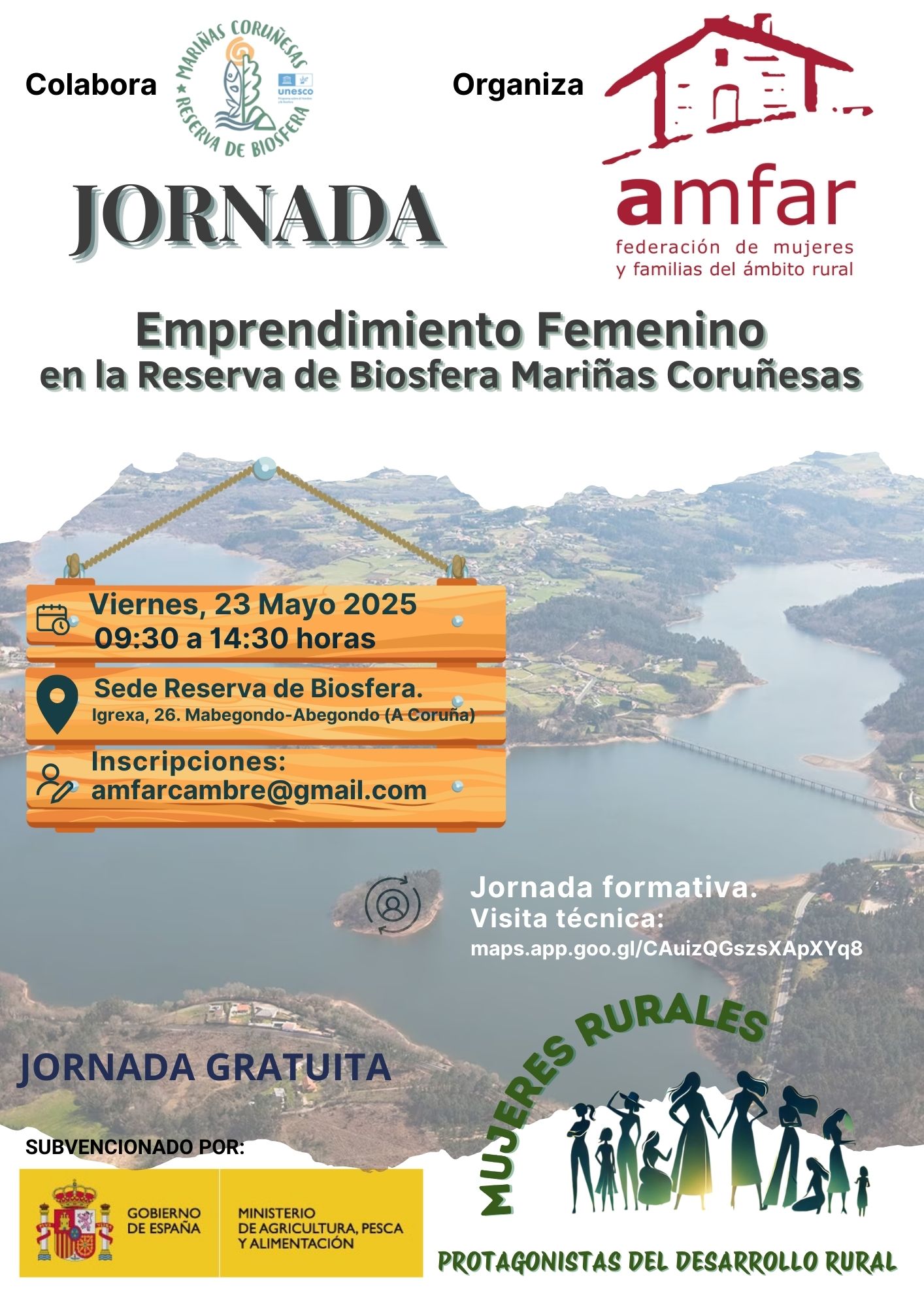 JORNADA AMFAR “EMPRENDIMIENTO FEMENINO EN LA RESERVA DE BIOSFERA MARIÑAS CORUÑESAS”