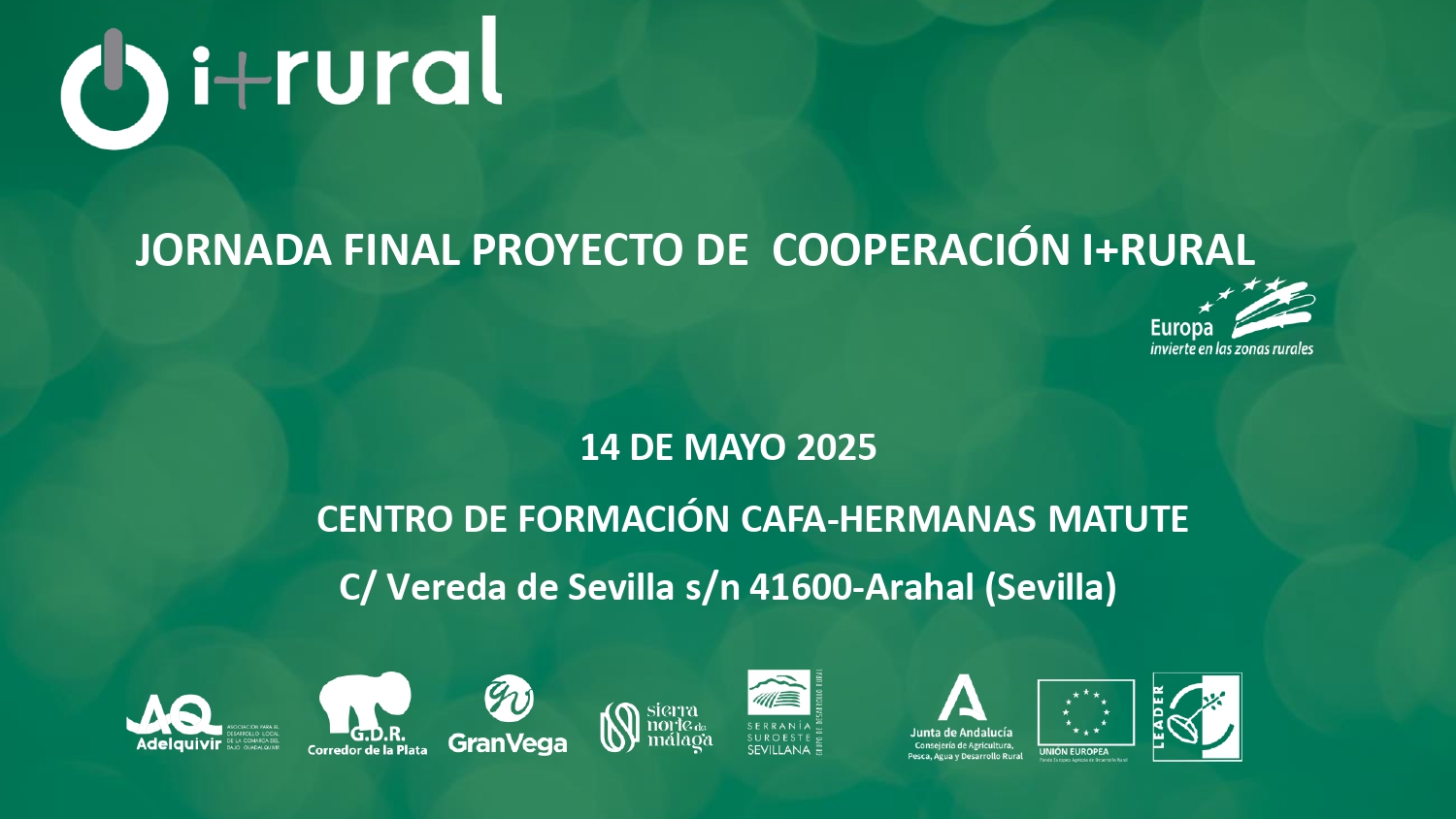 Cartel Jornada Final I+Rural