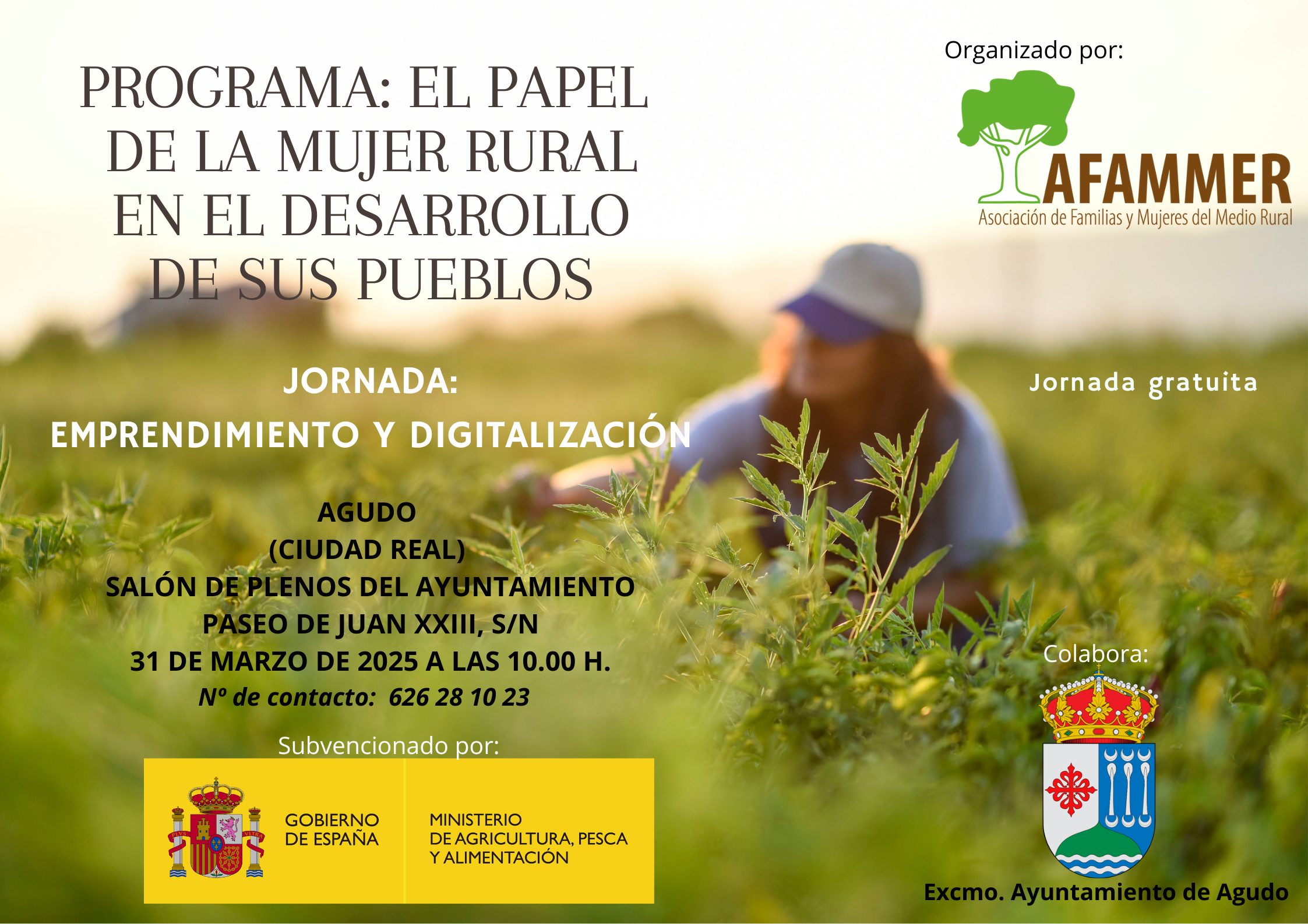 Conferencia AFAMMER en Agudo 2025