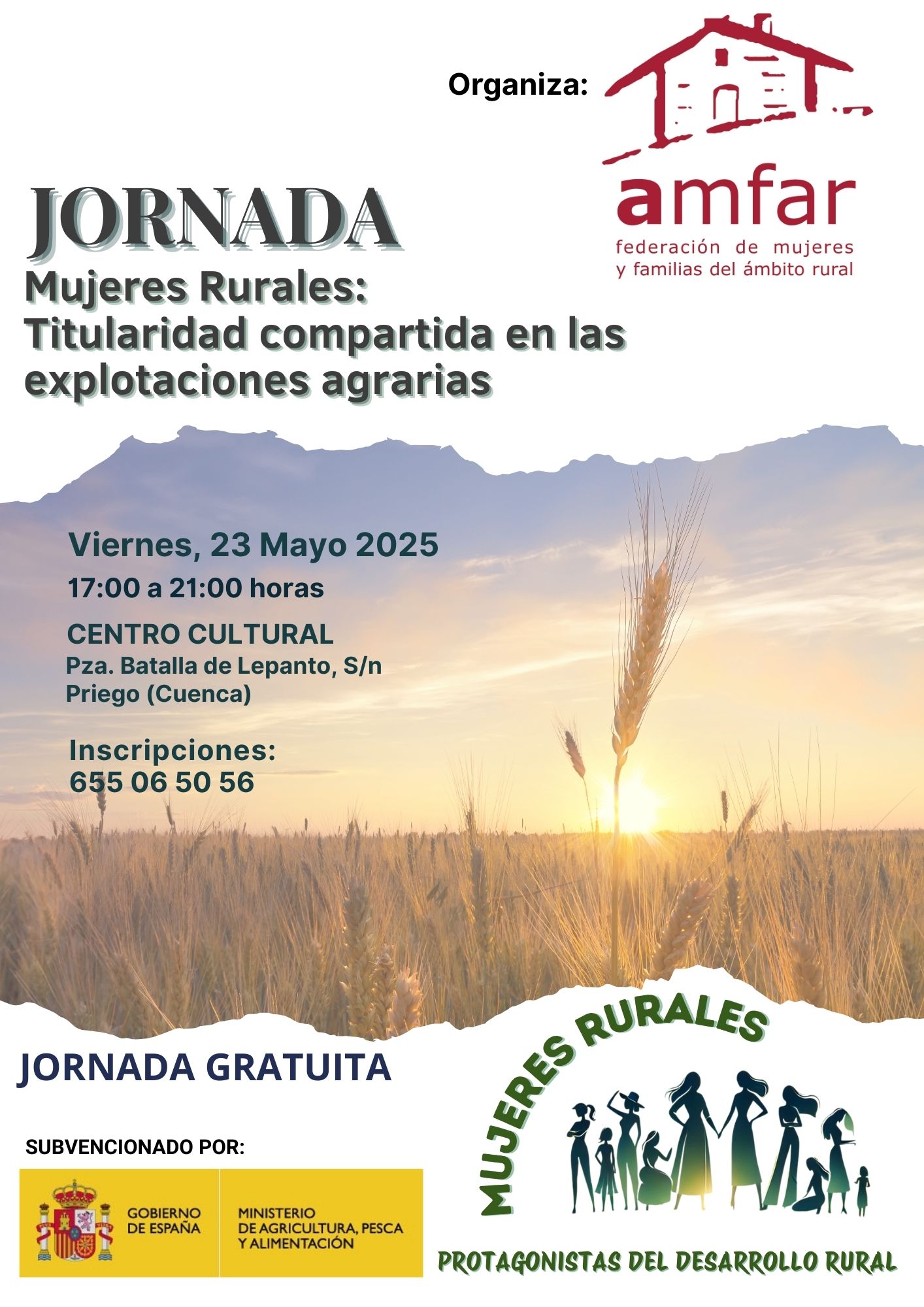 Jornada AMFAR  “MUJERES RURALES: TITULARIDAD COMPARTIDA EN LAS EXPLOTACIONES AGRARIAS”